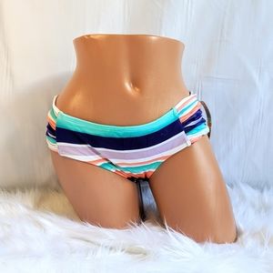Bar III Stripe Fusion Swim Bottoms NWT